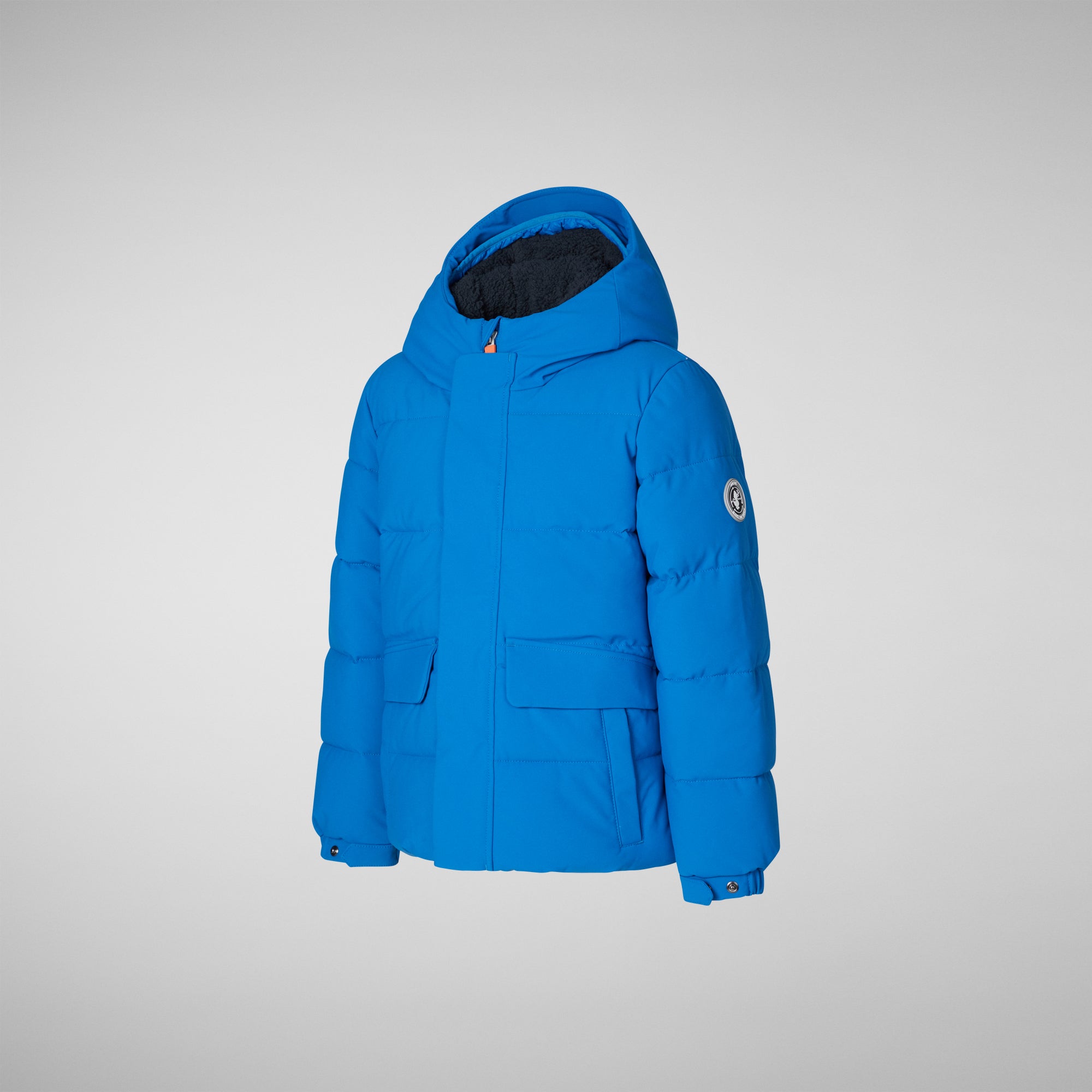 Boys' parka Klaus in blue berry - Save The Duck