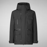 Parka Keaton noir pour homme | Save The Duck