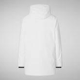 Parkaà  capuche Harvey blanc pour homme | Save The Duck