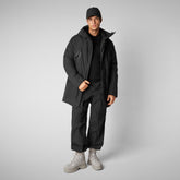 Parkaà  capuche Harvey noir pour homme | Save The Duck