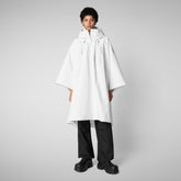 Cape à capuche Kira blanc pour femme - Vestes Femme | Save The Duck