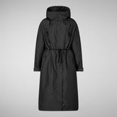 PARKA CON CAPPUCCIO DONNA REIRA NERO | Save The Duck