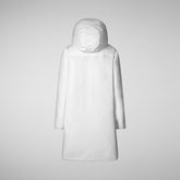 Woman's hooded parka Yua in white | Save The Duck