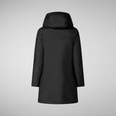 Woman's hooded parka Niko in black | Save The Duck