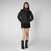 Woman's jacket Elsie in black | Save The Duck