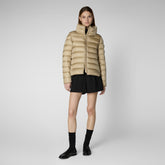 Woman's jacket Elsie in wood beige | Save The Duck