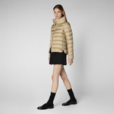 Woman's jacket Elsie in wood beige | Save The Duck