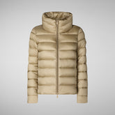 Damen-steppjacke Elsie in wood beige | Save The Duck