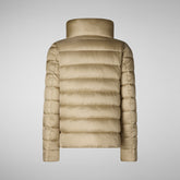 Woman's jacket Elsie in wood beige | Save The Duck