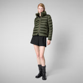 Woman's jacket Elsie in pine green | Save The Duck