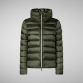 Woman's jacket Elsie in pine green | Save The Duck