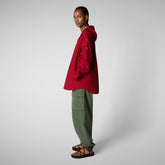 Woman's jacket dawa in dark red - Rainy Woman | Save The Duck