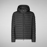 Animal-free herren-steppjacke Juncus in Schwarz | Save The Duck