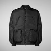 Blouson aviateur unisexe Usher noir | Save The Duck