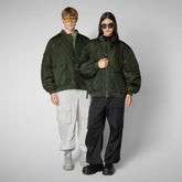 Blouson aviateur unisexe Usher vert forêt | Save The Duck