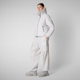 Woman's jacket Hina in fog grey | Save The Duck