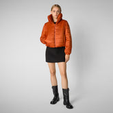 Woman's jacket Kina in maple orange | Save The Duck