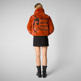 Woman's jacket Kina in maple orange | Save The Duck