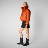 Woman's jacket Kina in maple orange | Save The Duck