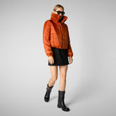 Woman's jacket Kina in maple orange | Save The Duck