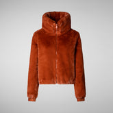 Woman's jacket Kina in maple orange | Save The Duck