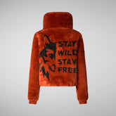 Woman's jacket Kina in maple orange | Save The Duck