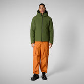 Parkaà  capuche Sabal moss green pour homme - Homme | Save The Duck