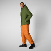 Parkaà  capuche Sabal moss green pour homme - Homme | Save The Duck