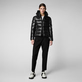 Animal-free damen-steppjacke Cosmary mit kapuze in Schwarz | Save The Duck