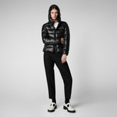 Animal-free damen-steppjacke Cosmary mit kapuze in Schwarz | Save The Duck