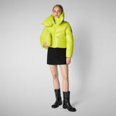 Veste Heidi vert citron pour femme - COLORS | Save The Duck