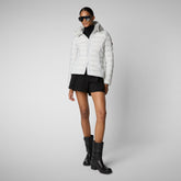 Animal-free damen-steppjacke Amelie mit kapuze in Nebelgrau - DAMEN FW24 NEW IN | Save The Duck