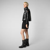 Animal-free damen-steppjacke Myra mit kapuze in Schwarz | Save The Duck