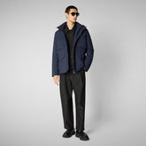 Man's jacket Trenton in navy blue - Bureau Man | Save The Duck