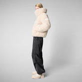 GIACCA DONNA ENNIE BEIGE - Faux Fur | Save The Duck