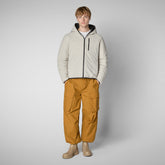 Animal-free herren-steppjacke Ezra in Hellbeige | Save The Duck