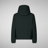 Man's animal free jacket Ezra in green black | Save The Duck