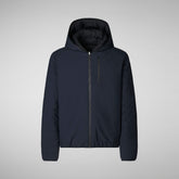 Man's animal free jacket Ezra in blue black | Save The Duck