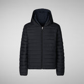 MAN'S ANIMAL FREE PUFFER EZRA BLU NERO | Save The Duck