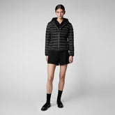 Animal-free damen-steppjacke Alexis mit kapuze in Schwarz | Save The Duck