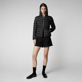 Animal-free damen-steppjacke Alexis mit kapuze in Schwarz | Save The Duck