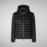 Animal-free damen-steppjacke Alexis mit kapuze in Schwarz | Save The Duck