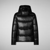 Animal-free damen-steppjacke Lois mit kapuze in Schwarz | Save The Duck