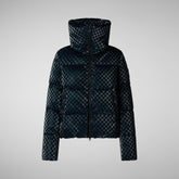 Woman's jacket Alas in blue black | Save The Duck