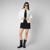 Veste Carly blanc optique pour femme - Doudounes Animal-Free Femme | Save The Duck