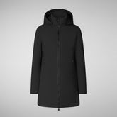 Woman's hooded parka Rachel in black | Save The Duck