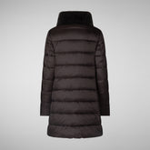 Woman's coat Dalea in brown black | Save The Duck