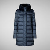 Woman's coat Dalea in night blue | Save The Duck