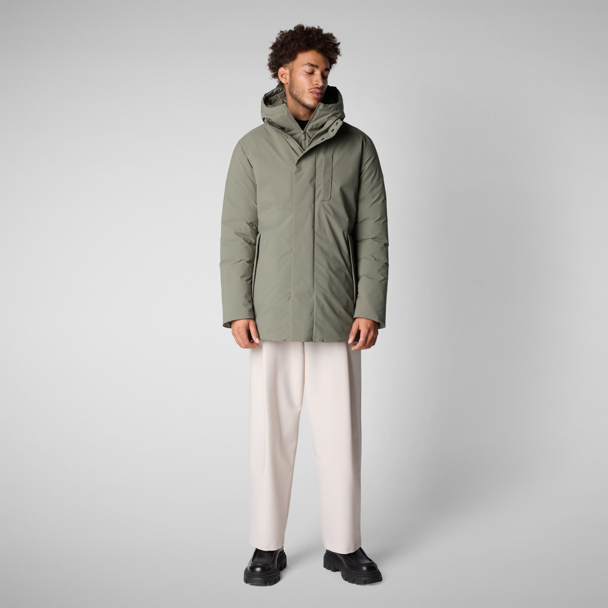 Save the duck PARKA UOMO SESLE IN SWAMP GREEN