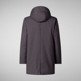 Man's coat Sam in charcoal grey | Save The Duck